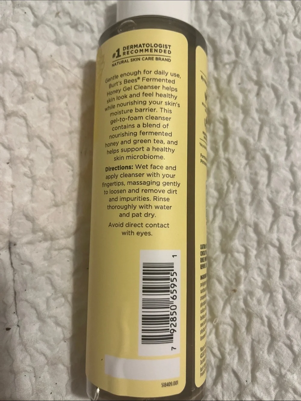 NWT Burt’s Bees Fermented Honey Gel Cleanser